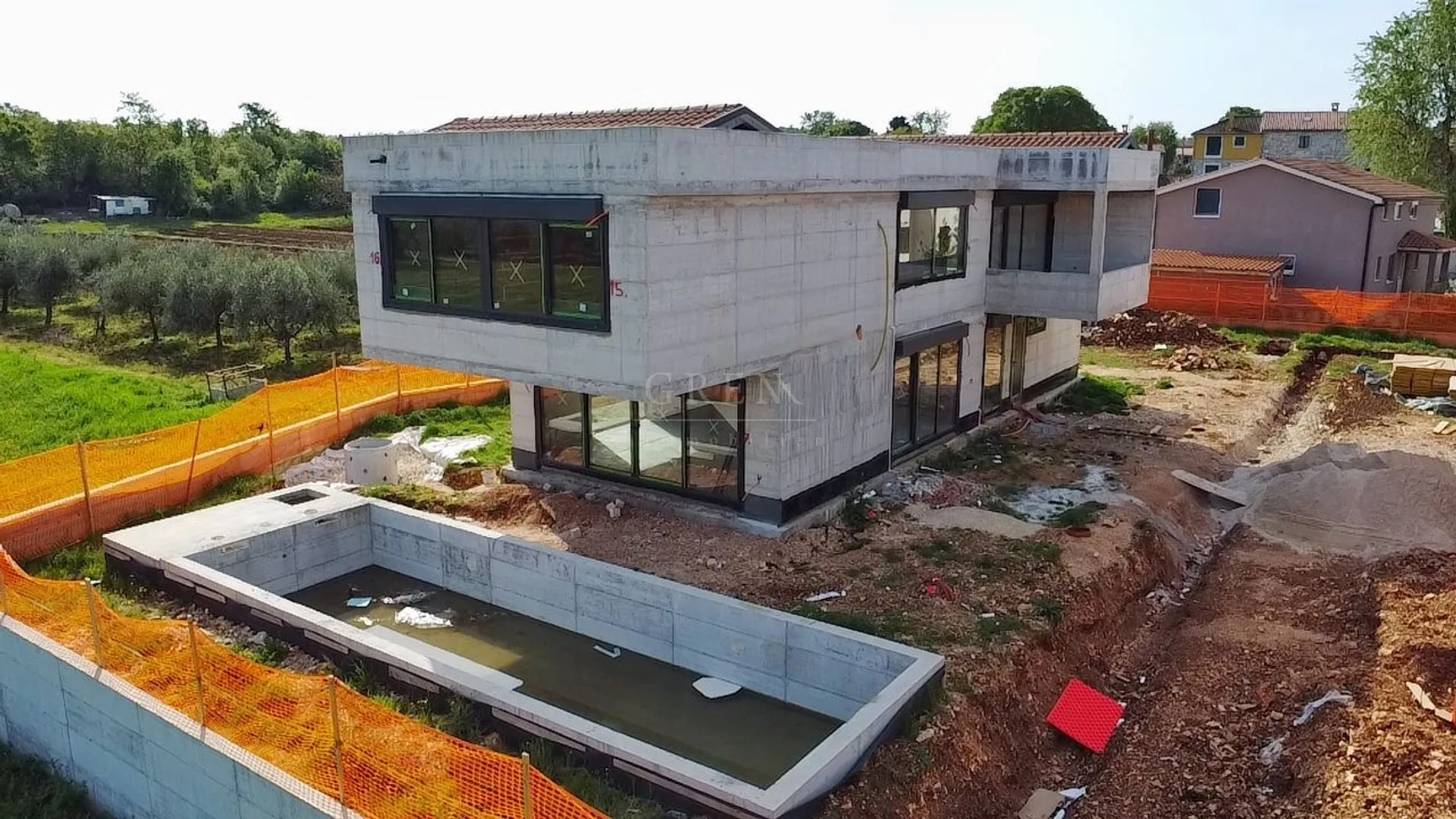 lijepa vila u izgradnji sa pogledom na more, poreč 5 km - slika 14