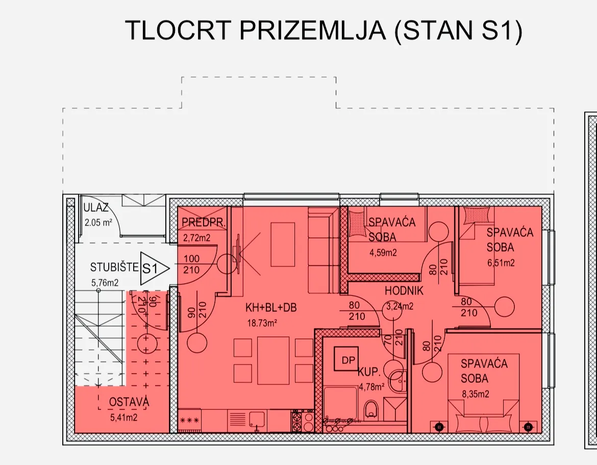 novogradnja gornja dubrava,stan s vrtom 57,47m2 ,prodaja! - slika 10