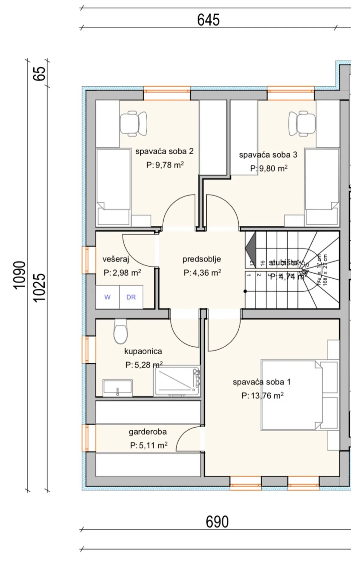 novogradnja,dvoetažni stan 113,01m2 vodice (srima) - slika 13