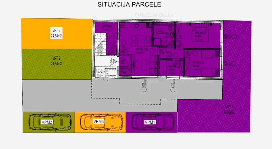 novogradnja gornja dubrava,stan s terasom i vrtom 76,86m2 ,prodaja! - slika 11