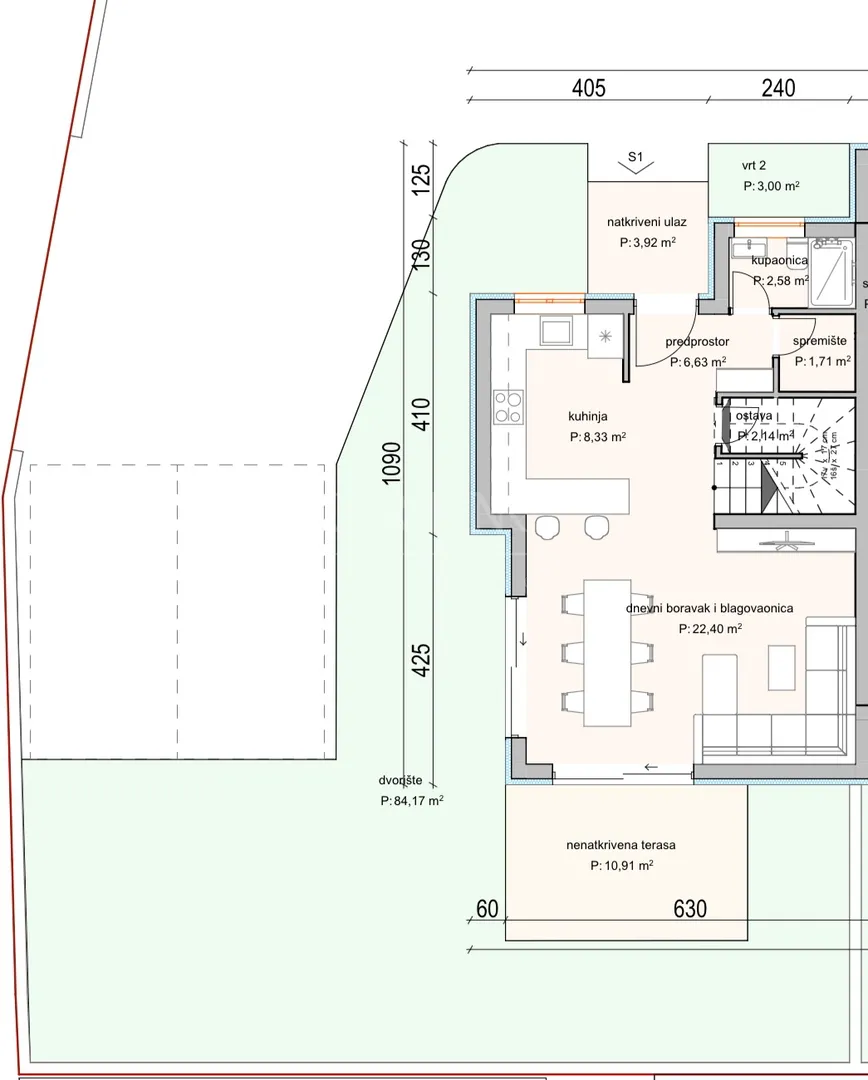 novogradnja,dvoetažni stan 113,01m2 vodice (srima) - slika 8