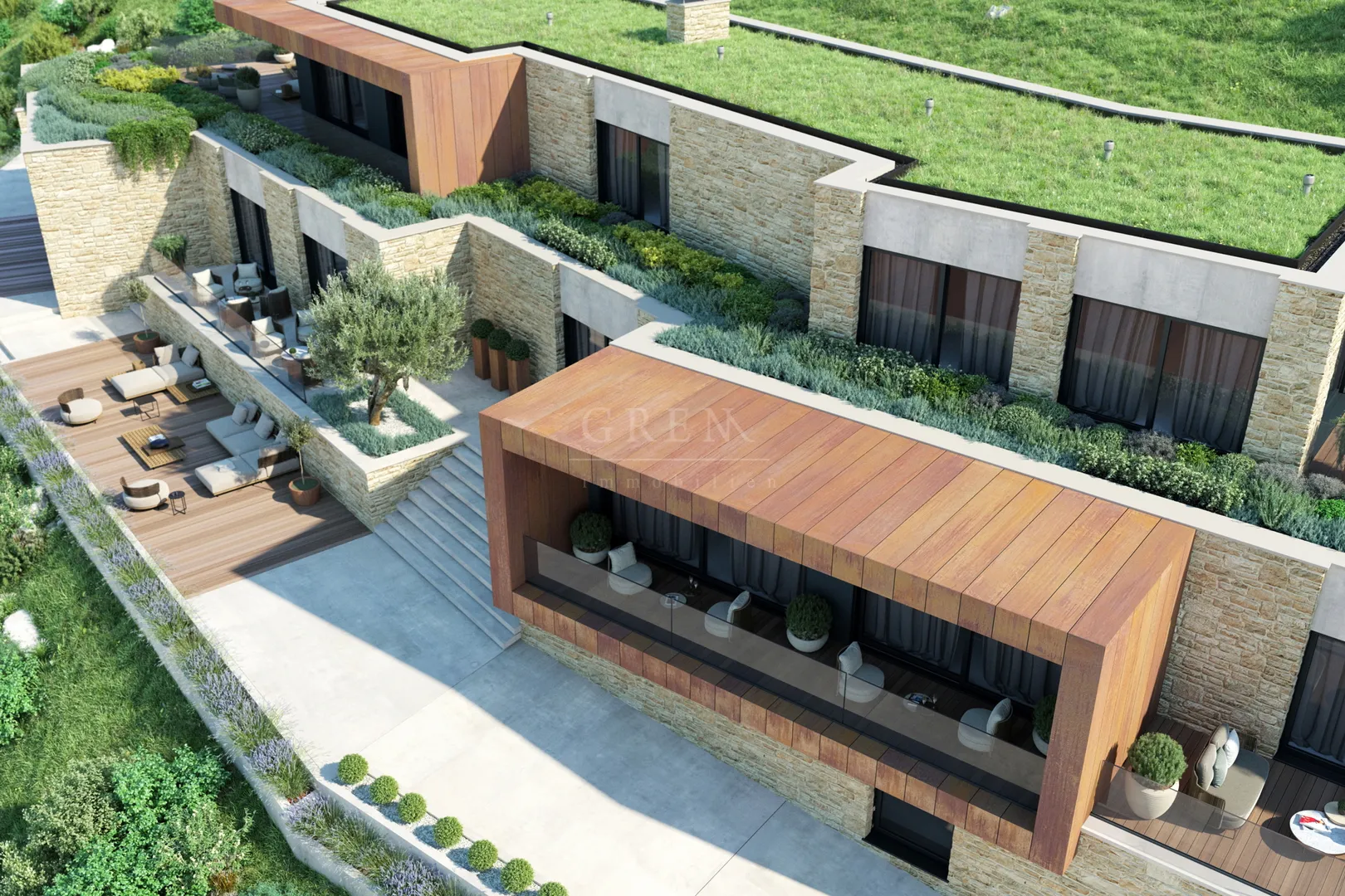 jedinstveno na tržištu, projekt sa građevinskom za vilu sa pogledom na more od 1100 m2 sa - slika 3