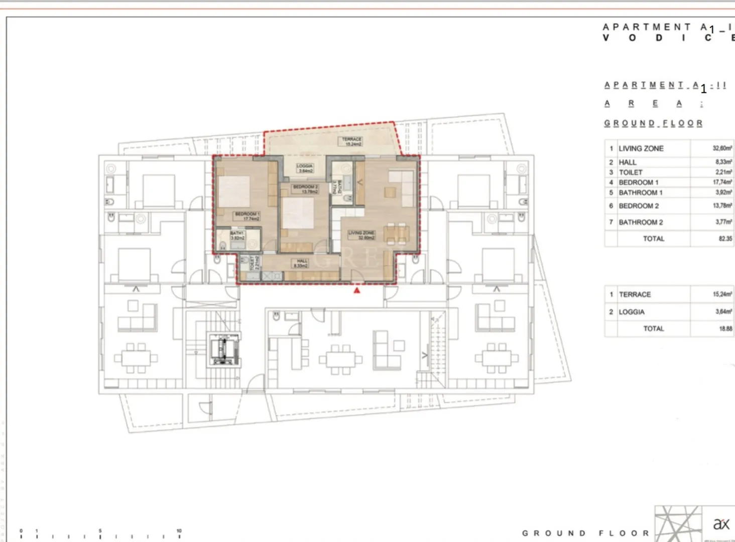 luksuzni stan u vodicama a1-2 - 102,31 m2 - la ginestra residence - slika 12