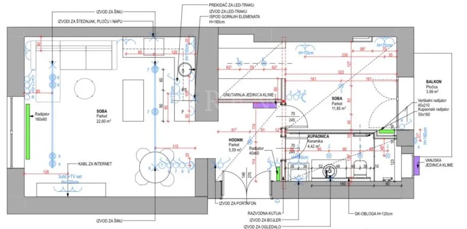 moderan 2-sobni stan, 47 m2 - trg francuske republike, črnomerec - slika 13