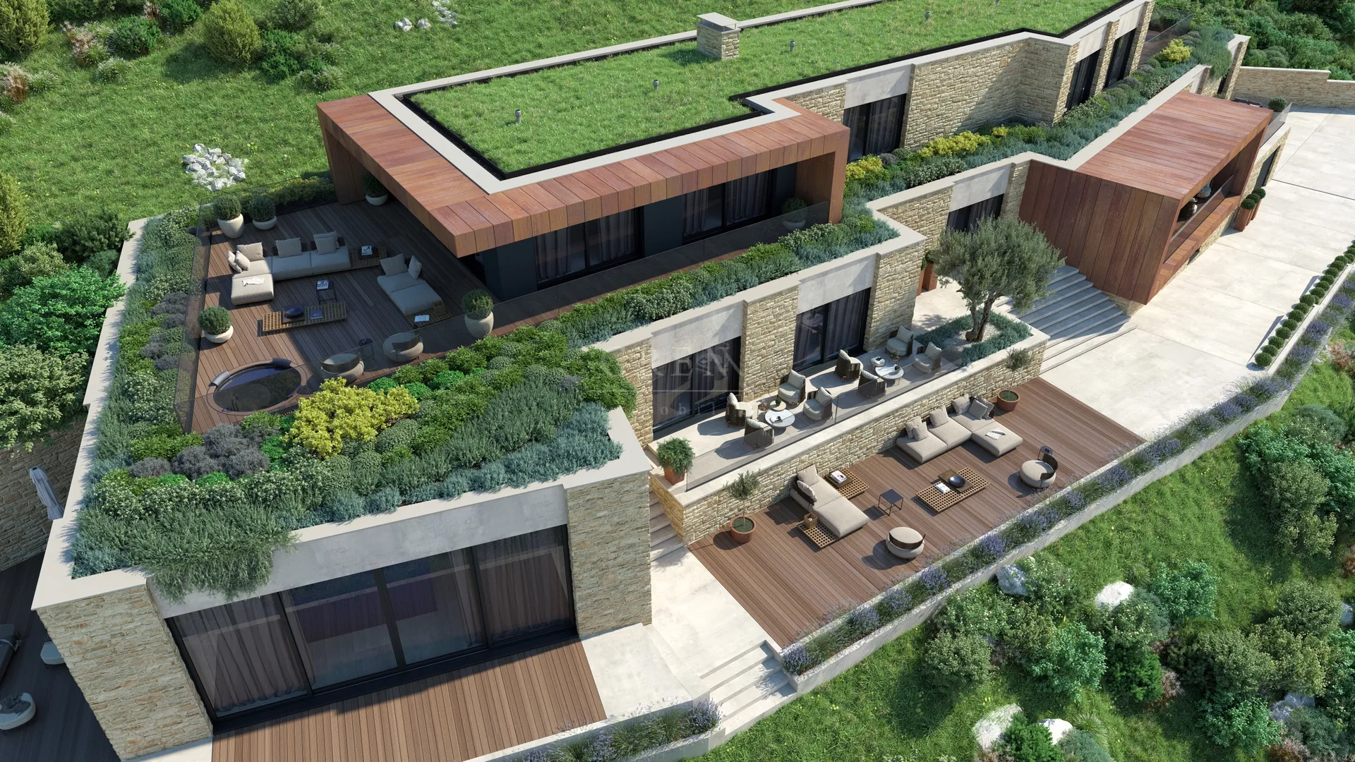 jedinstveno na tržištu, projekt sa građevinskom za vilu sa pogledom na more od 1100 m2 sa - slika 2