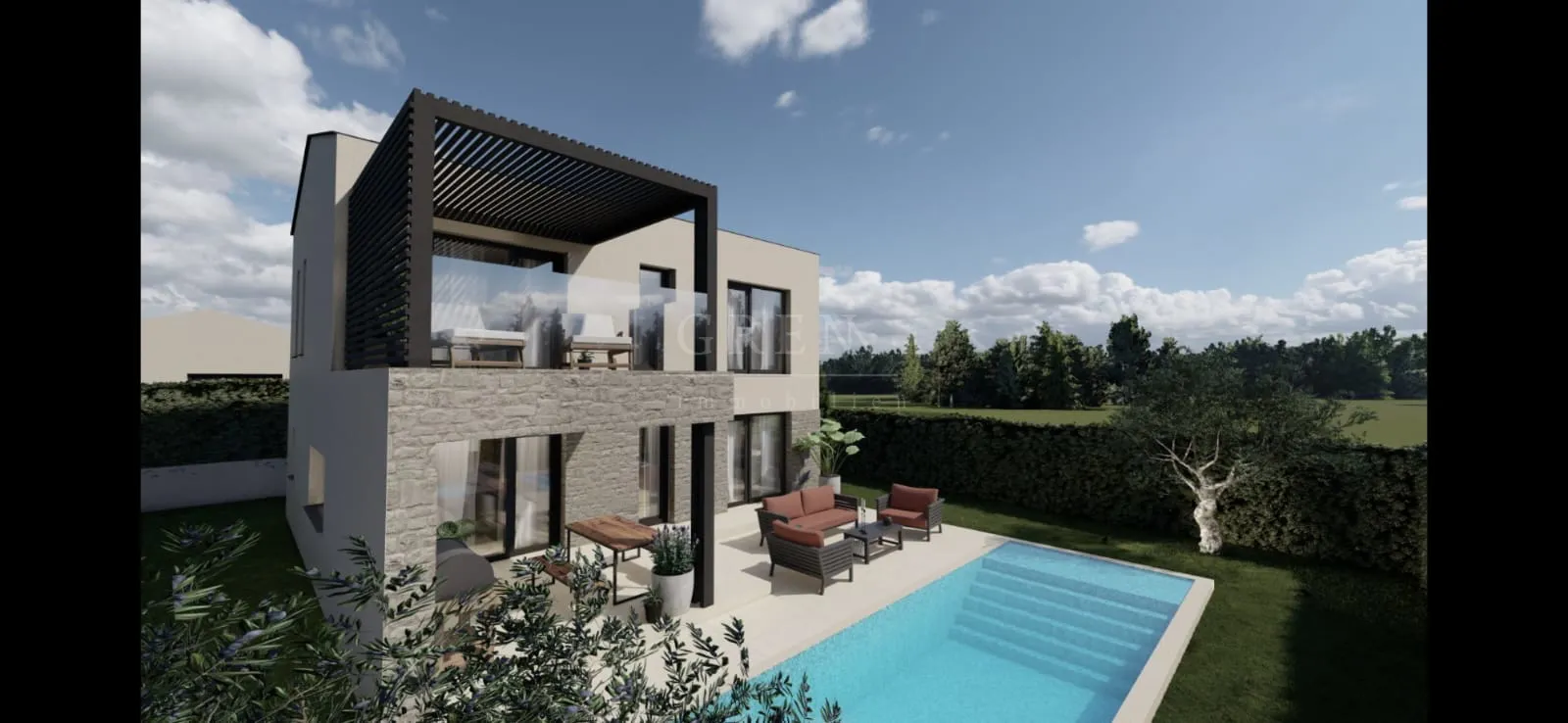 poreč, okolica, niskoenergetska moderna vila sa bazenom u novogradnji , 550.000,00 € + pdv - slika 11