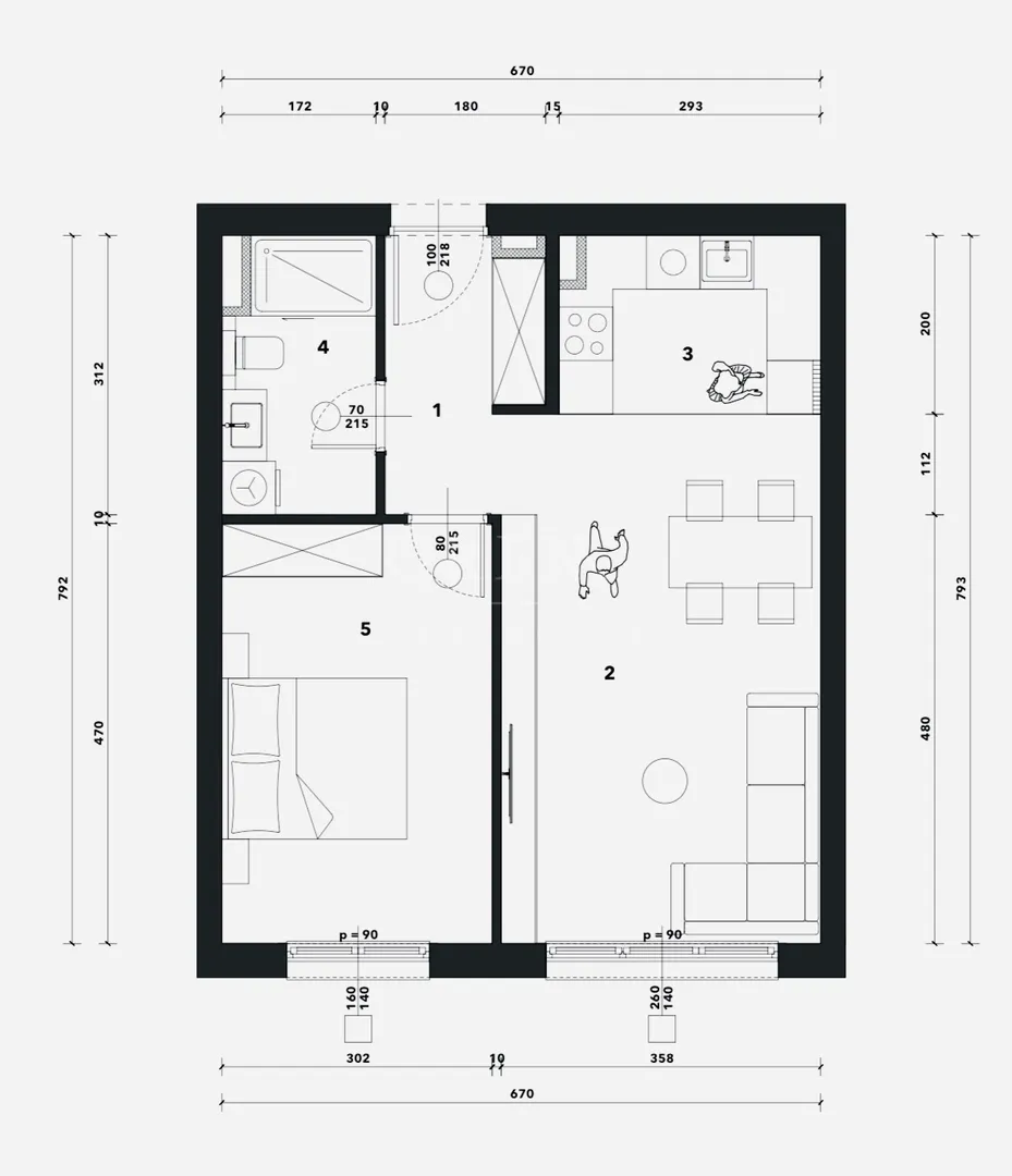 novogradnja – luksuzan stan 51,06m² – sveti duh! - slika 4