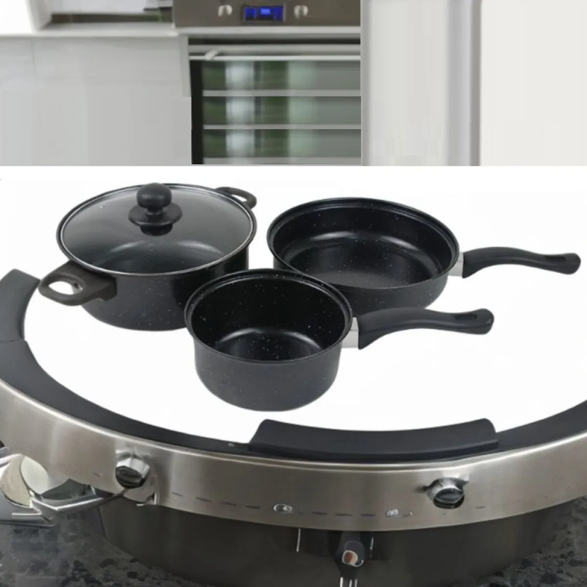 pot and pan - trodijelni set posuđa - slika 2