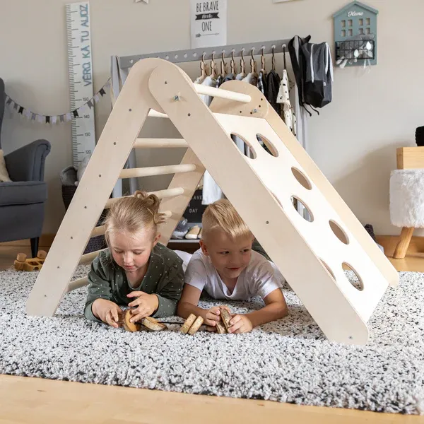 2-u-1 montessori trokut za penjanje - slika 12