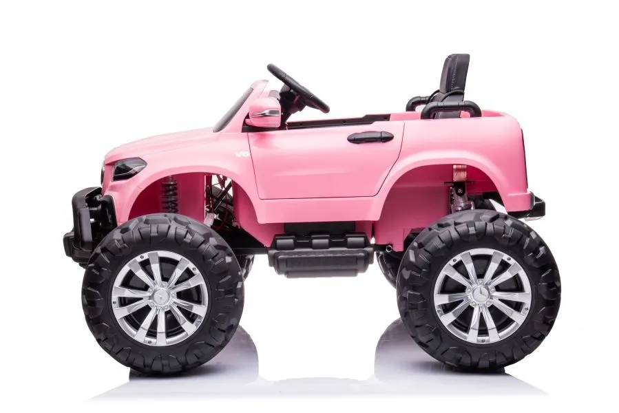 licencirani auto na akumulator mercedes dk-mt950 4x4 - svijetlo rozi - slika 10
