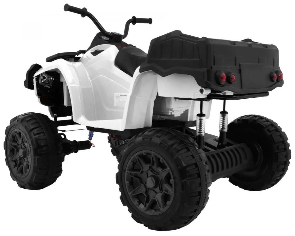 quad na akumulator all-terrain 4 x 4 – bijeli - slika 3