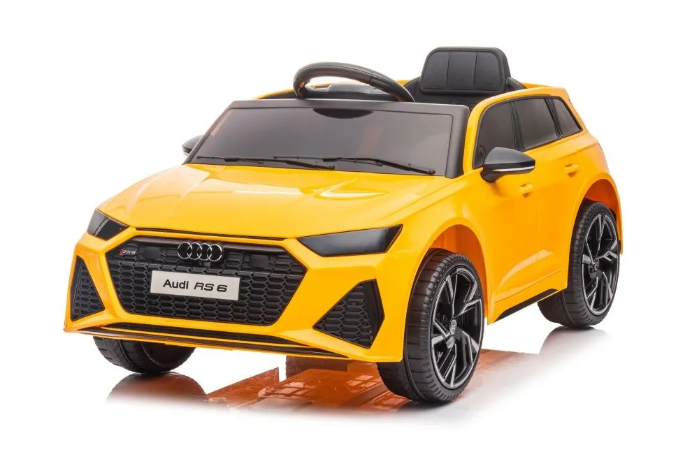 licencirani auto na akumulator audi rs6 - žuti - slika 2