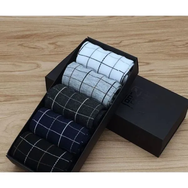 paket 5 kom muških čarapa pamuk super poklon - slika 8