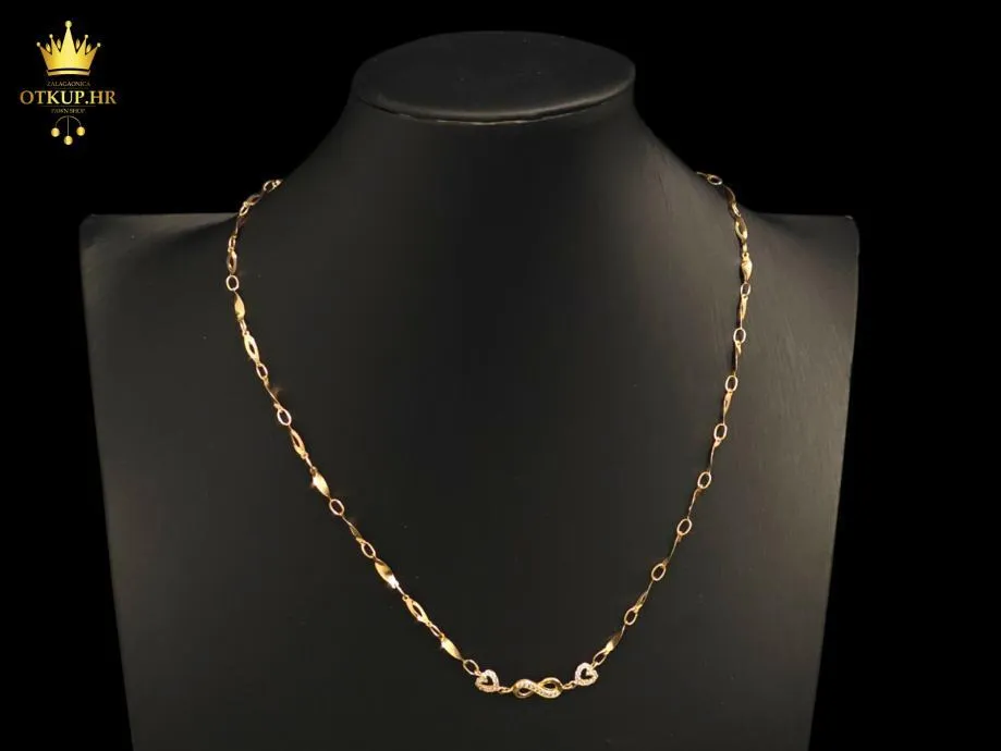 Zlatni Lančić 3,22g (14k), R1, Rate! - Zagreb