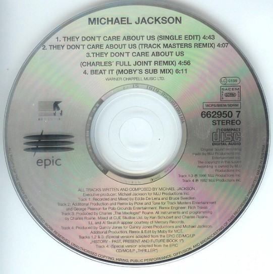 michael jackson ‎– they don't care about us / beat it - slika 4