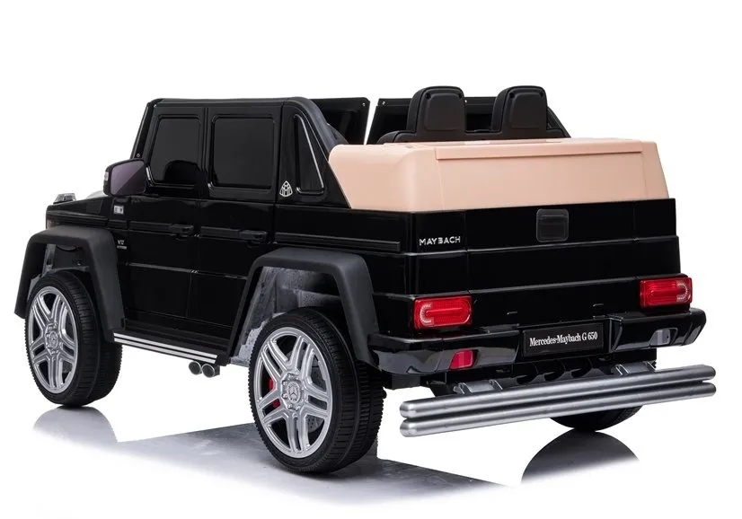 licencirani auto na akumulator maybach mercedes a100 - crni/lakirani - slika 5