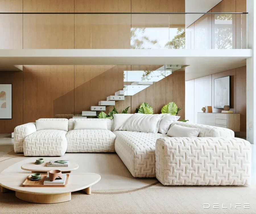 Modularna garnitura Freestyle 360x290cm, Materijal: Boucle - Čakovec