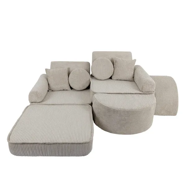 modularna sofa - estetska ekru boja - slika 2