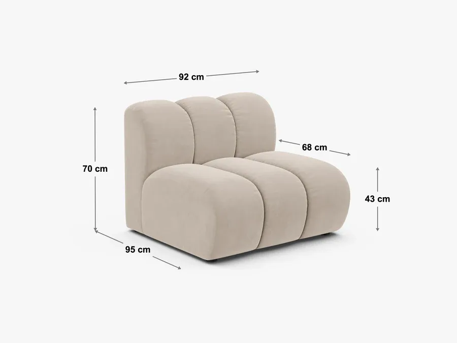 modul lupine 92x95cm, materijal: chenille eden - slika 5