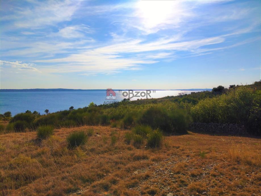 RTINA -Građevinsko zemljište 1553m2- POGLED NA MORE - Rtina, Ražanac
