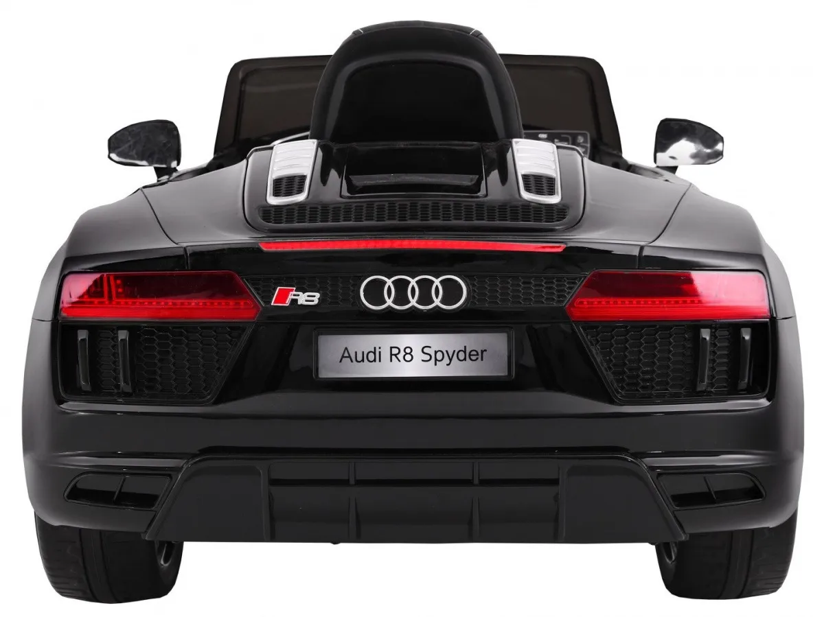 licencirani auto na akumulator audi r8 spyder rs - crni - slika 4