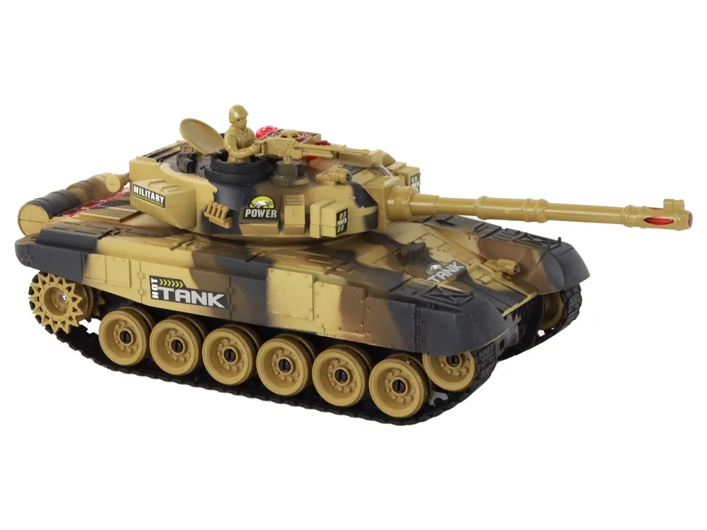 remote controlled fighting tanks set war tank rc battle infrared - slika 4