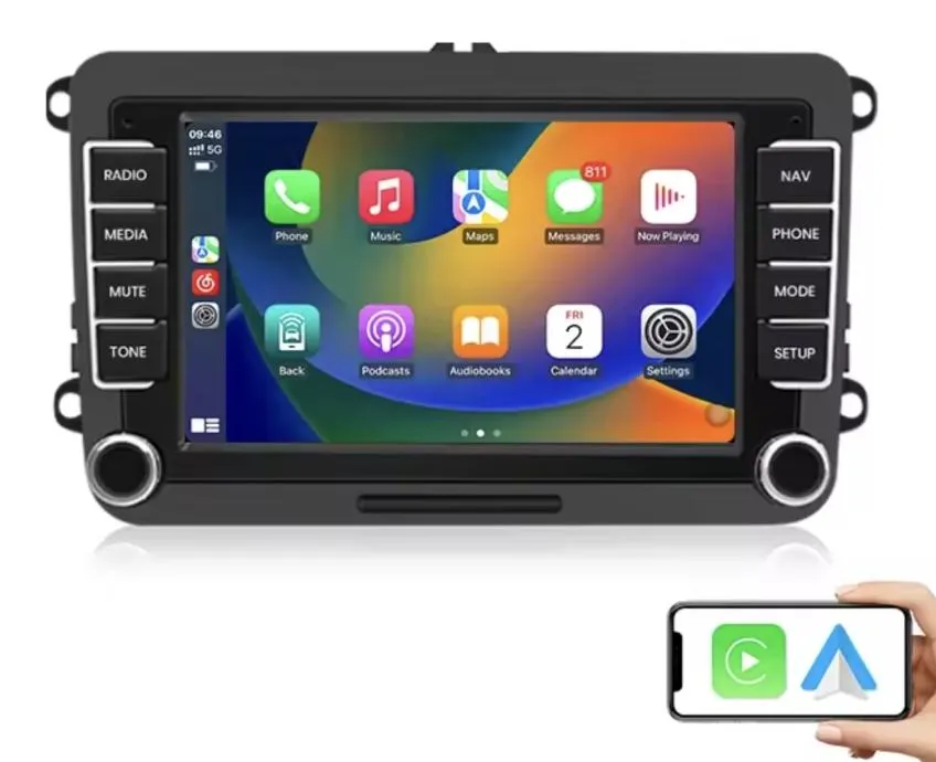 vw golf 5 6 originalni radio navigacija multimedija android kamera - slika 5