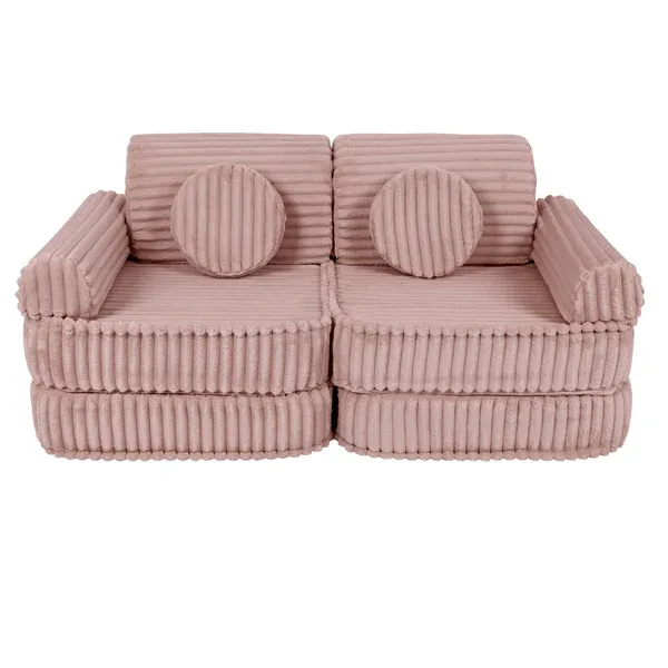 srednja modularna sofa za djecu - churros pink - slika 4