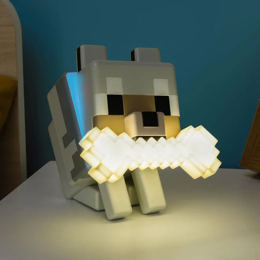 paladone globuddies minecraft wolf light - slika 5