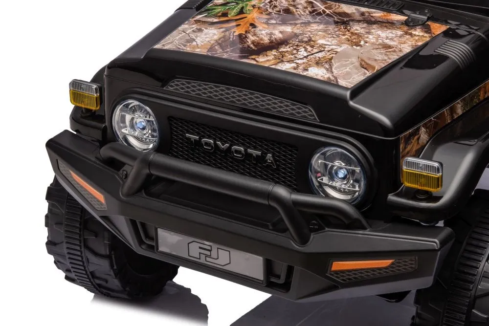 licencirani auto na akumulator toyota fj white 4x4 - crni/forest - slika 9