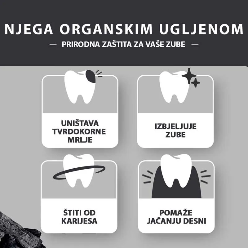ayurvedska pasta za zube sa aktivnim ugljenom (bez fluora) 100ml - slika 3