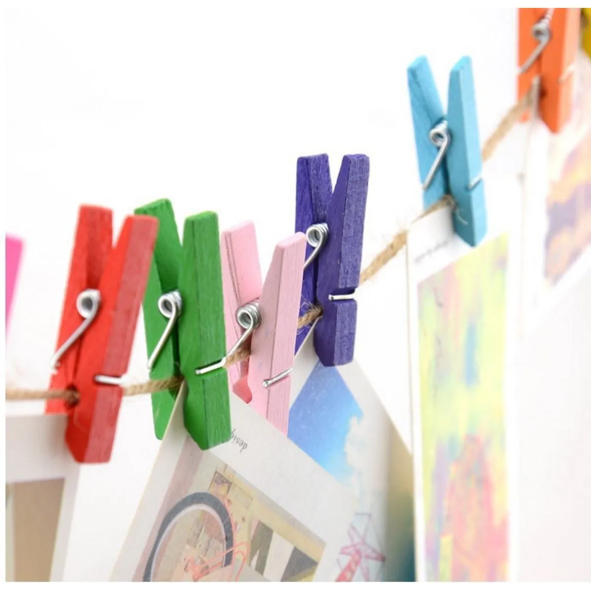 (100 kom) drvene štipaljke za sušenje i diy - slika 8
