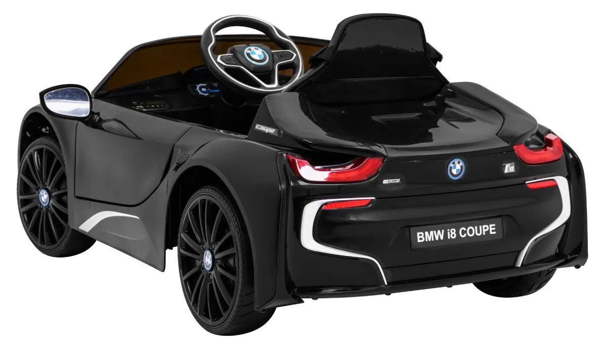 licencirani auto na akumulator bmw i8 lift - crni - slika 3