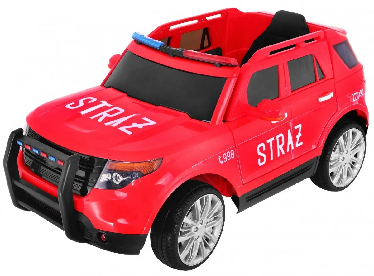 Auto na akumulator SUV Fire Truck - crveni - Mursko Središće