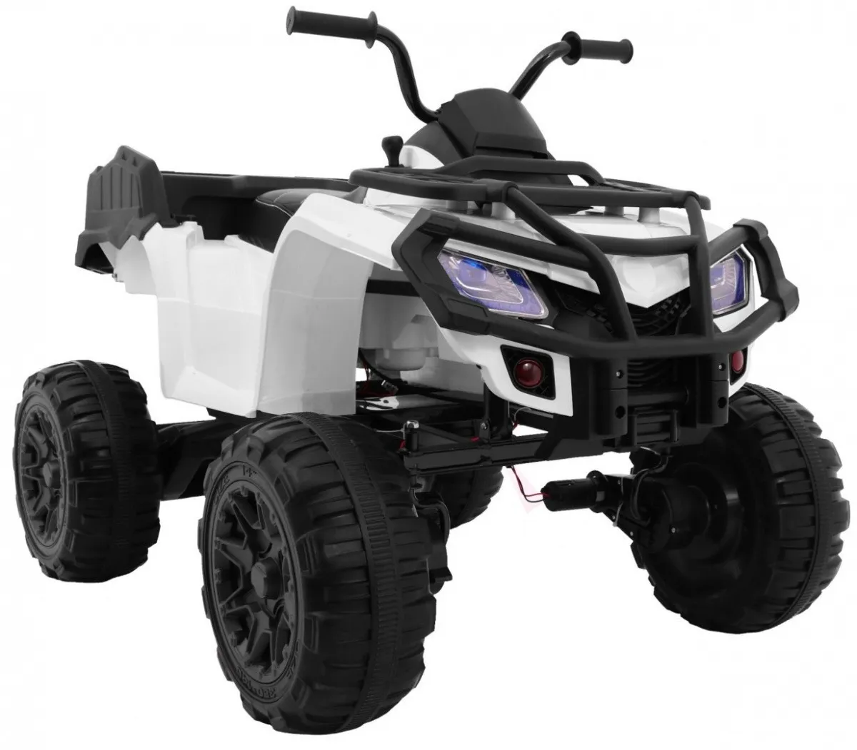 quad na akumulator all-terrain 4 x 4 – bijeli - slika 5