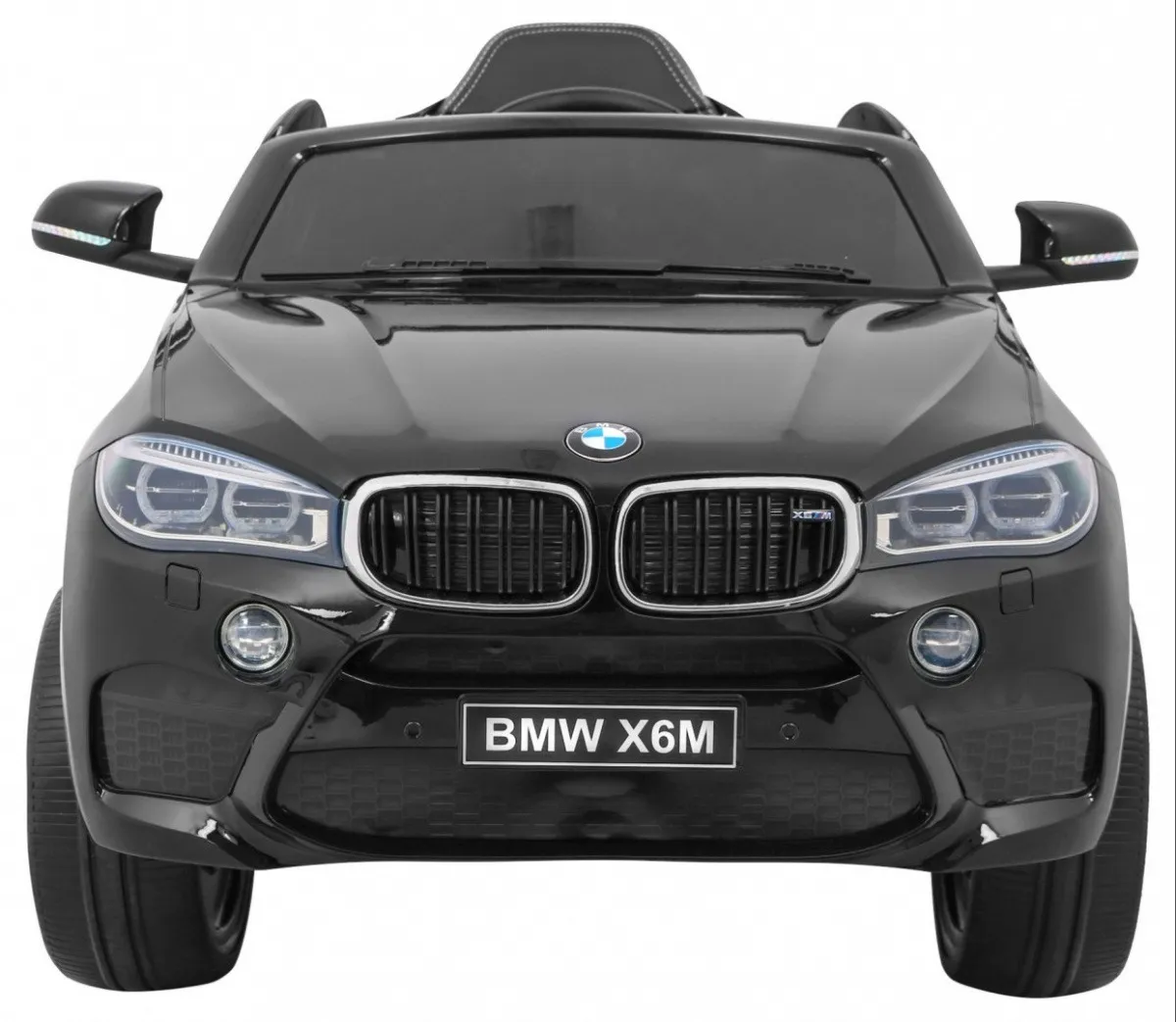 licencirani auto na akumulator bmw x6m - crni/lakirani - slika 3