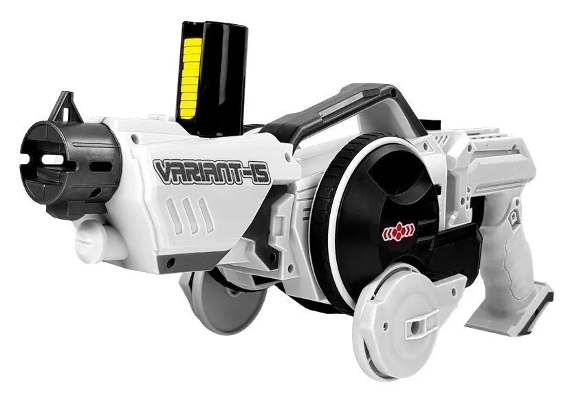 gun launcher car 2 in 1 remotely operated foam discs white - slika 4
