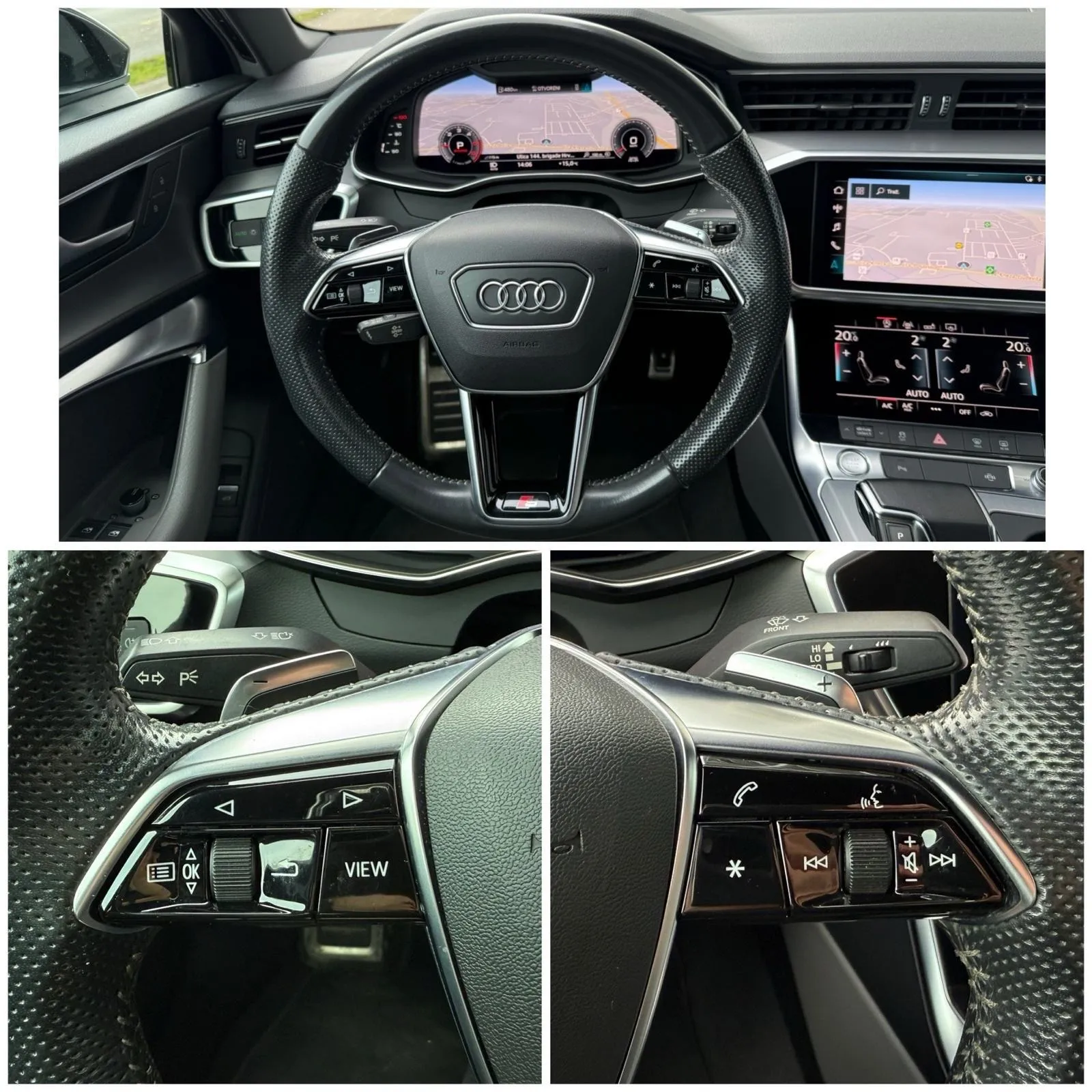 audi a6 40 tdi s-tronic s-line °virtual°alcantara°matrix°kamera°alu 20 - slika 19
