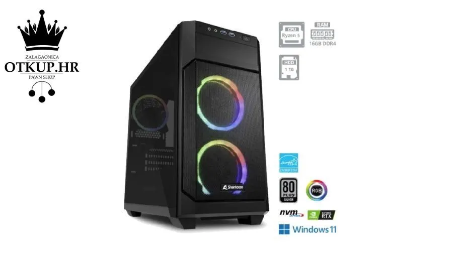 Gaming Pc Ryzen 5-5500/16gb/1tb Ssd/rtx3050/w11 - Zagreb