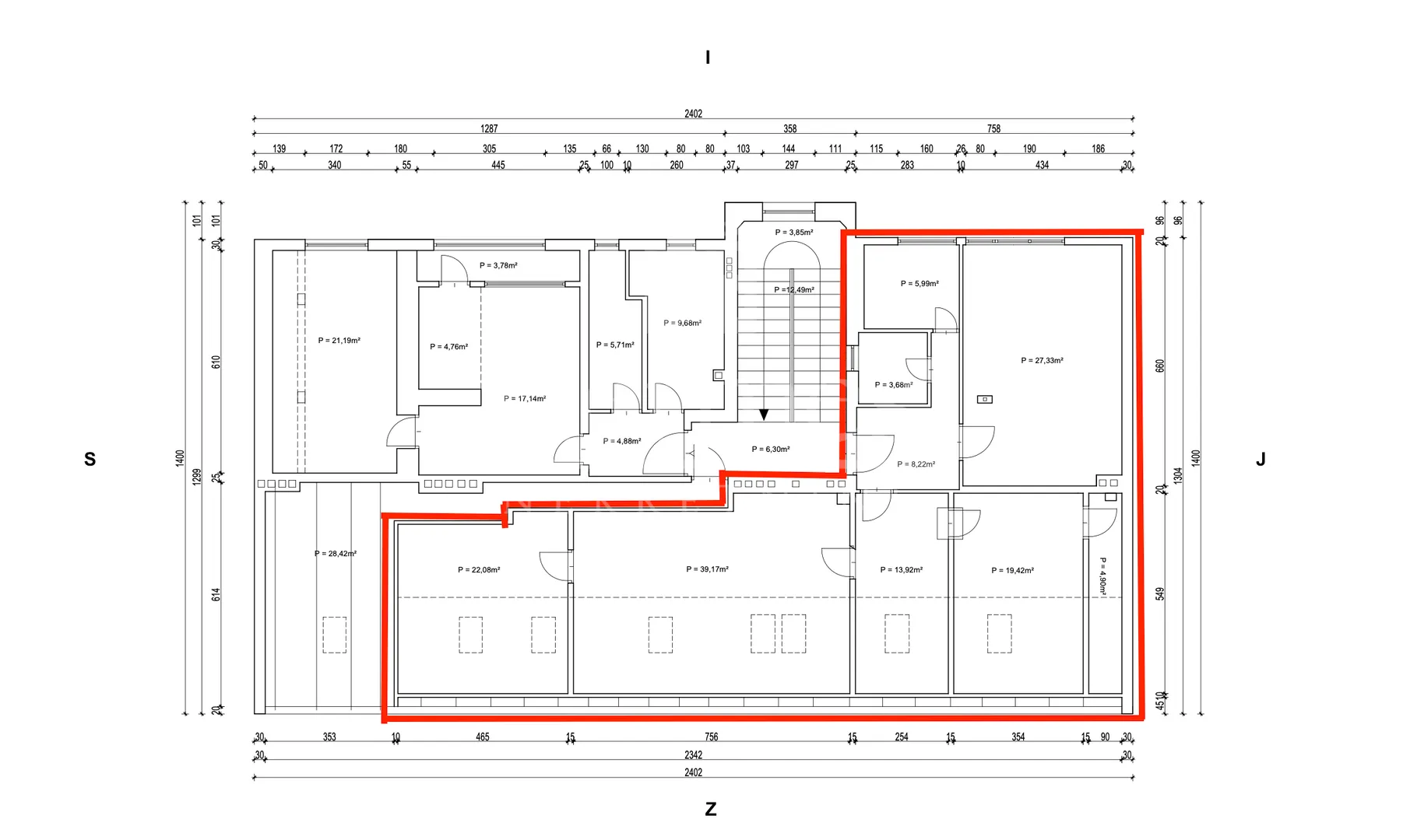 UREDSKI PROSTOR S PARKINGOM (141 m2), PALMOTIĆEVA, DONJI GRAD - Zagreb