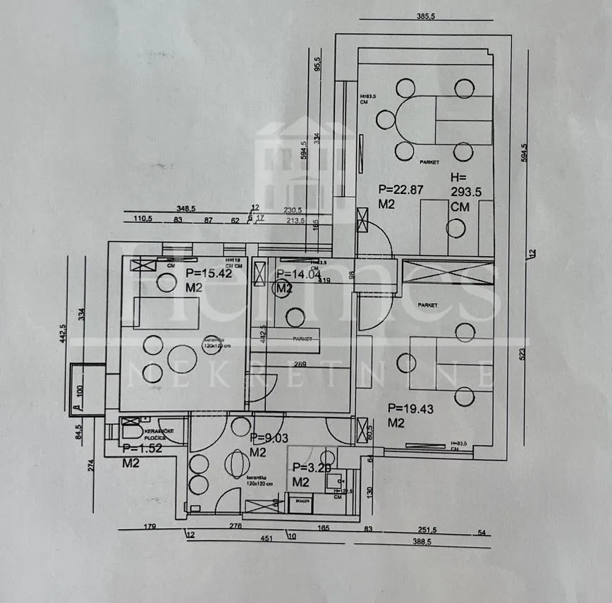 moderno ureðeni poslovni prostor (90 m2), kod hnb-a - slika 21