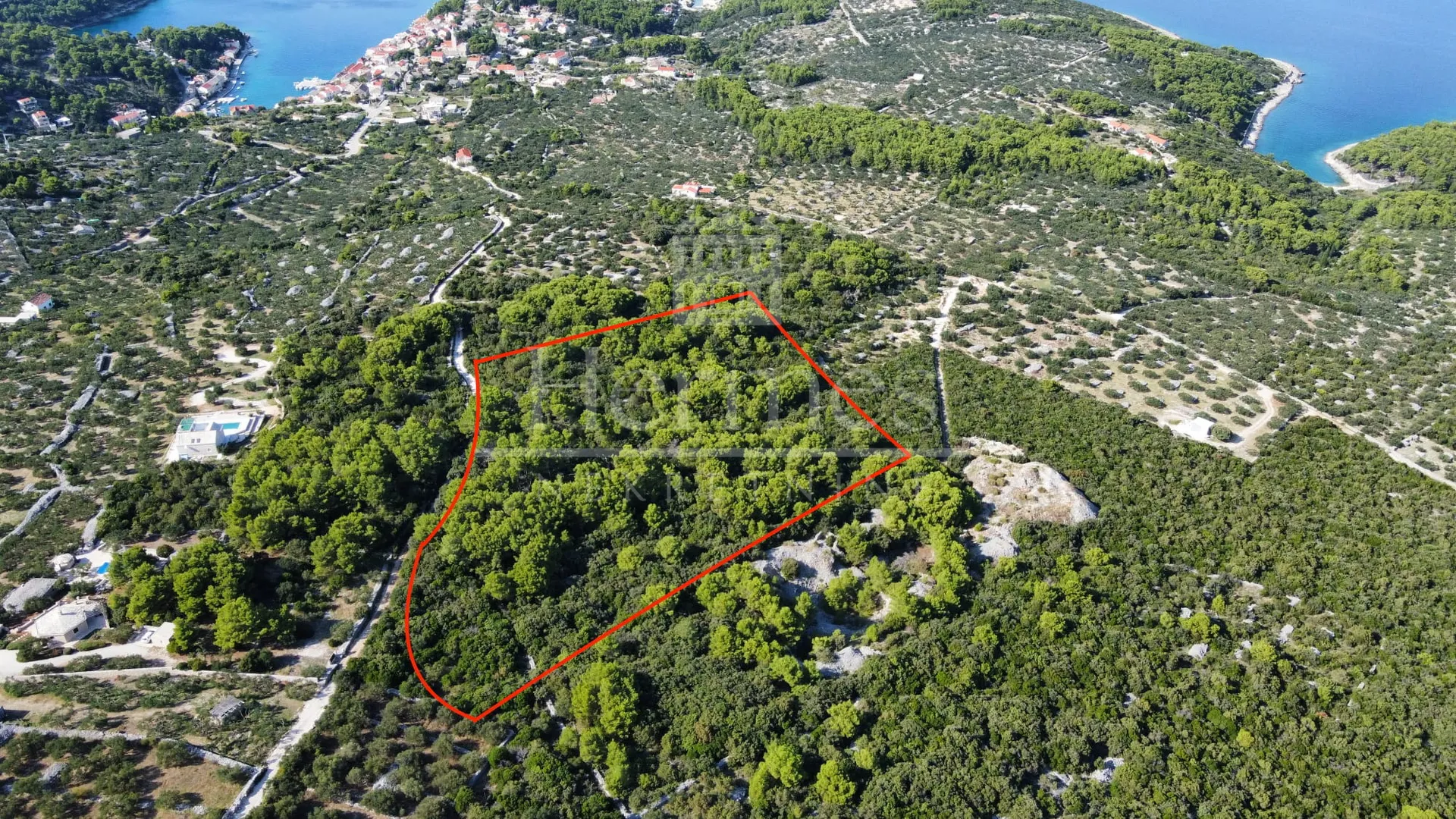 poljoprivredno zemljište (26.600 m2), pogled na more, povlja, otok brač - slika 4