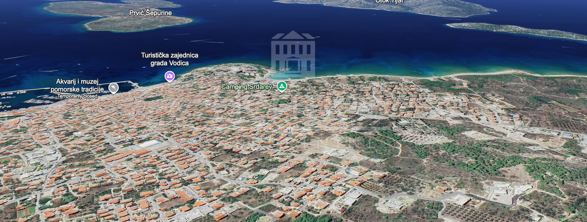 graðevinsko zemljište s pogledom na more, vodice - slika 2