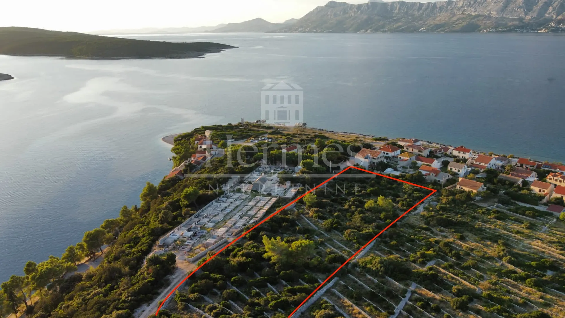 GRAÐEVINSKO ZEMLJIŠTE (3.321 m2), POGLED NA MORE, PUNTA, POVLJA, OTOK BRAČ - Povlja, Selca