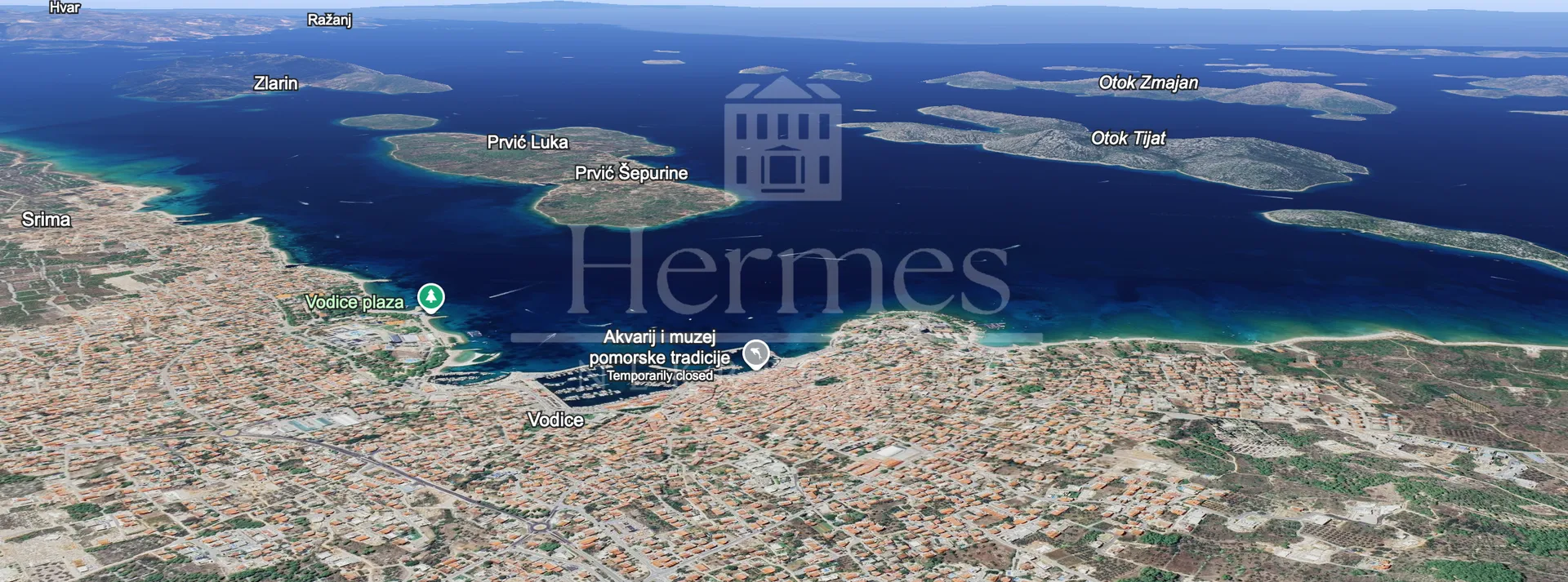 graðevinsko zemljište s pogledom na more, vodice - slika 3