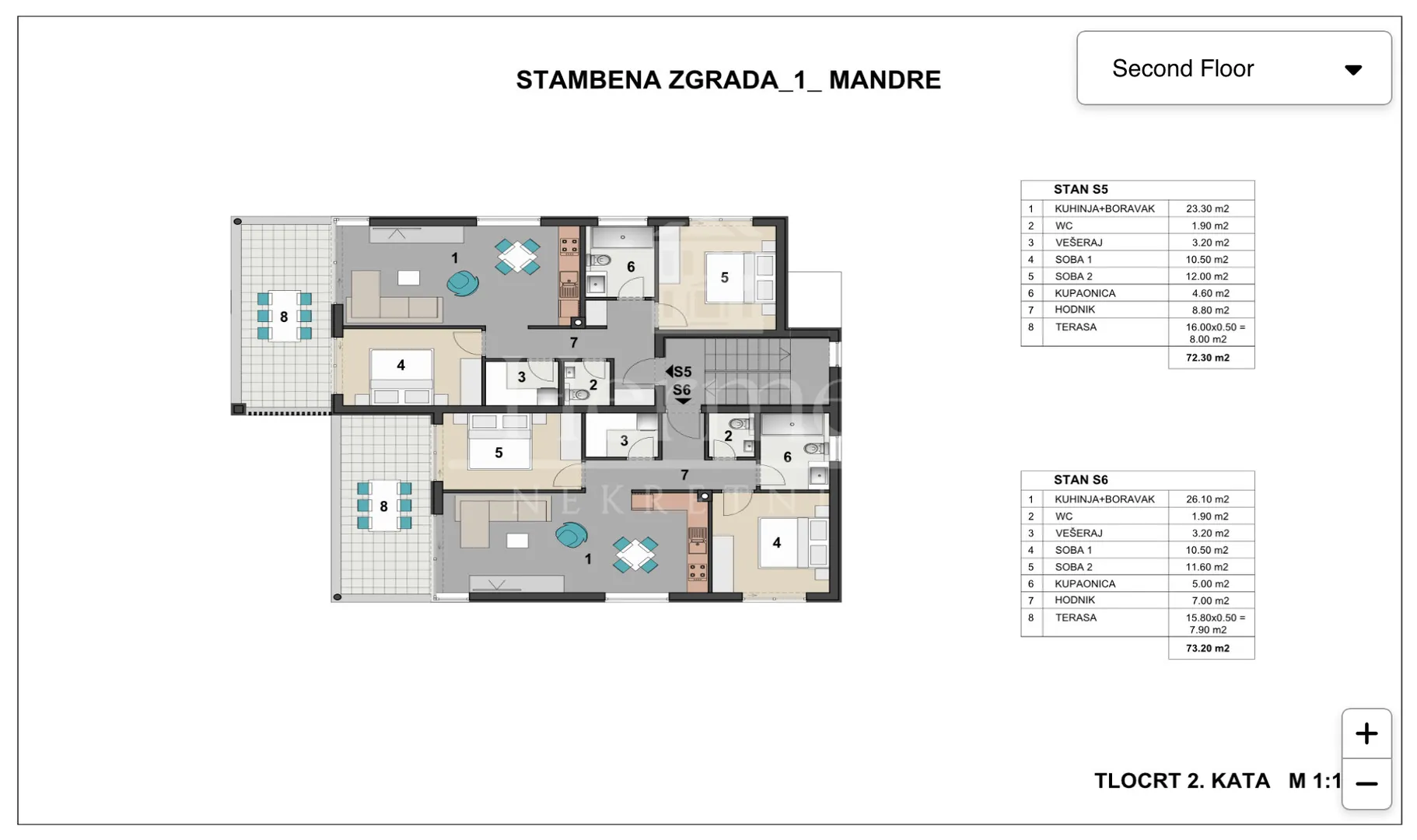 3-sobni penthouse s pogledom na more - s5! novogradnja, mandre, otok pag - slika 11