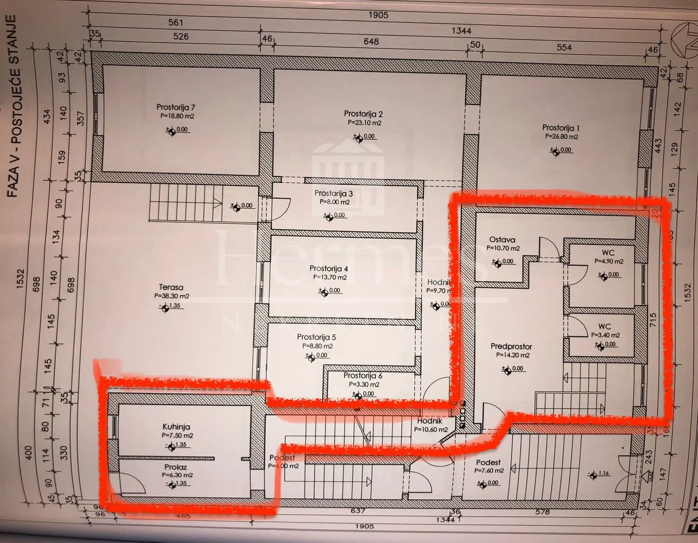 kultni lokal na dvije etaže (160 m2 ), donji grad, hebrangova - slika 7
