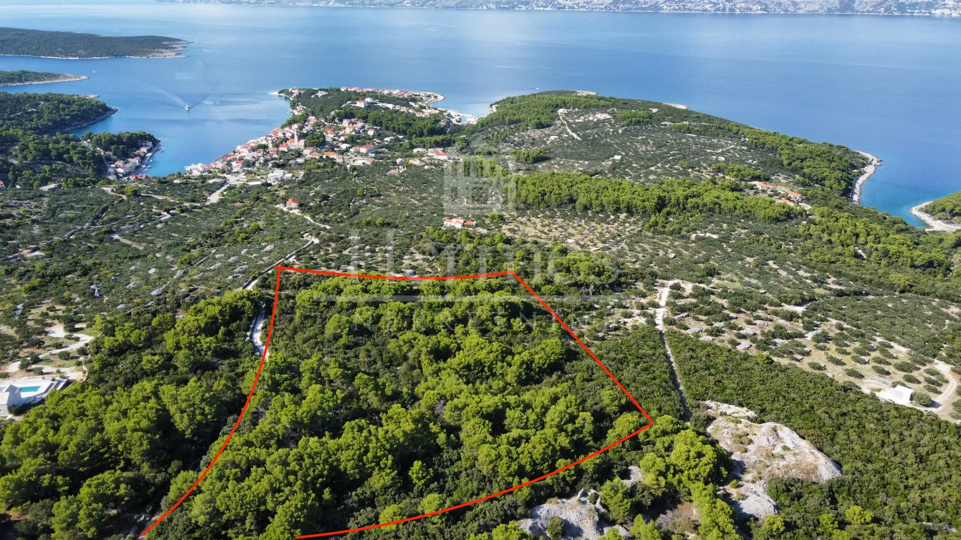 poljoprivredno zemljište (26.600 m2), pogled na more, povlja, otok brač - slika 3