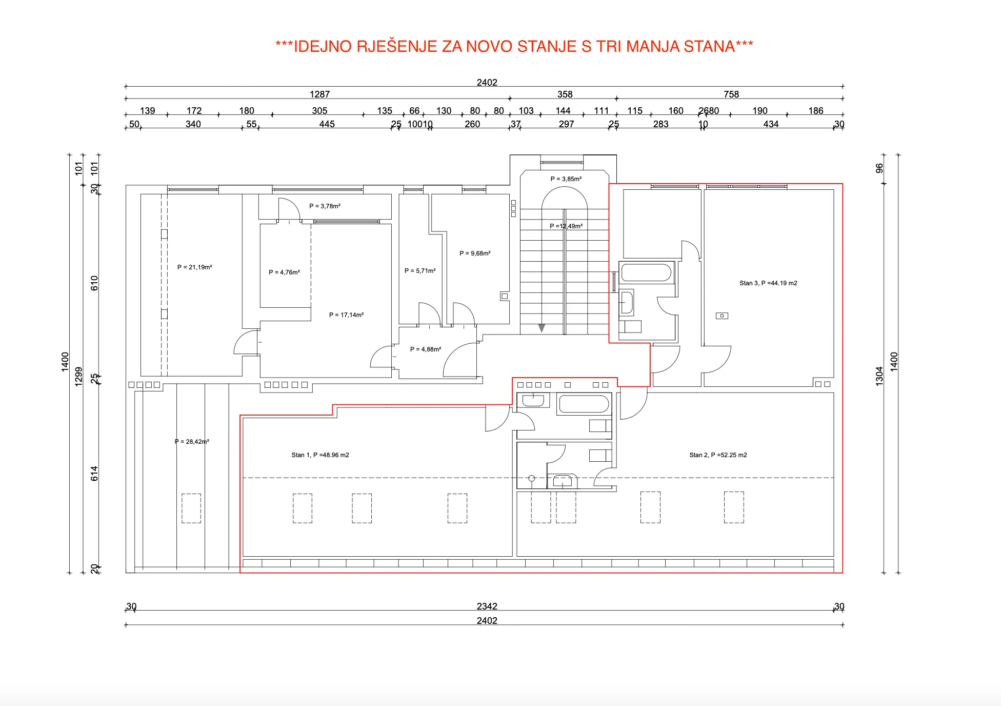 5-sobni stan s vlastitim parkingom, palmotićeva ulica (140 m2) - slika 31