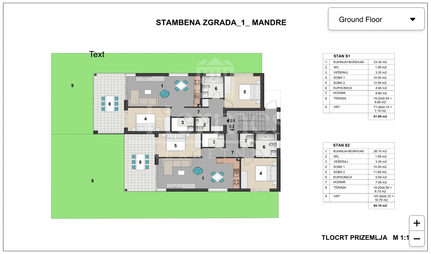 prizemni stan s vrtom, terasom i pogledom na more - s1! novogradnja, mandre, otok pag - slika 13